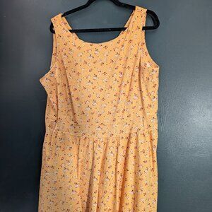 Golden Yellow Tea Dress